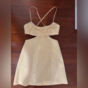 Zara Cream Cutout Dress